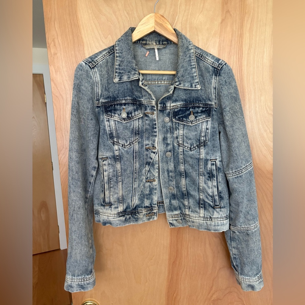 Free People Blue Jean Jacket
